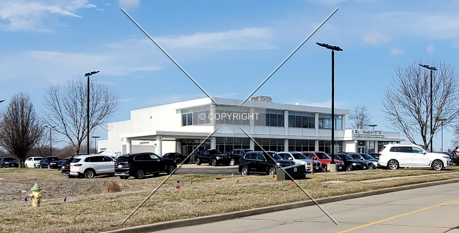 View from the southeast; February 2, 2020