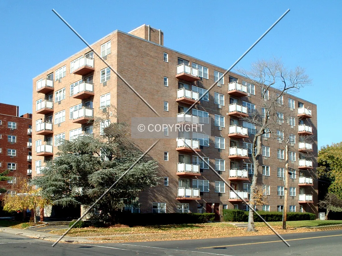 View from the southeast across Johnson Avenue