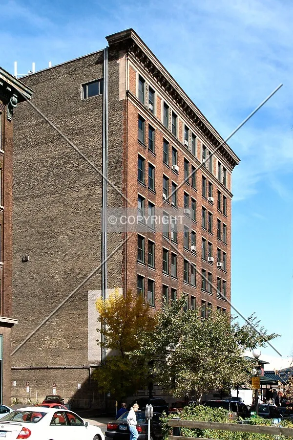 View to the northeast across East 4th Street