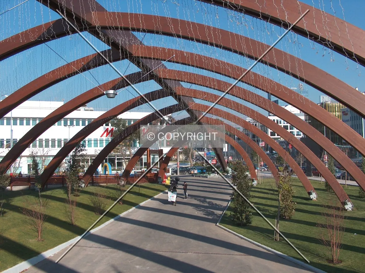 View of the rear arch from the terrace