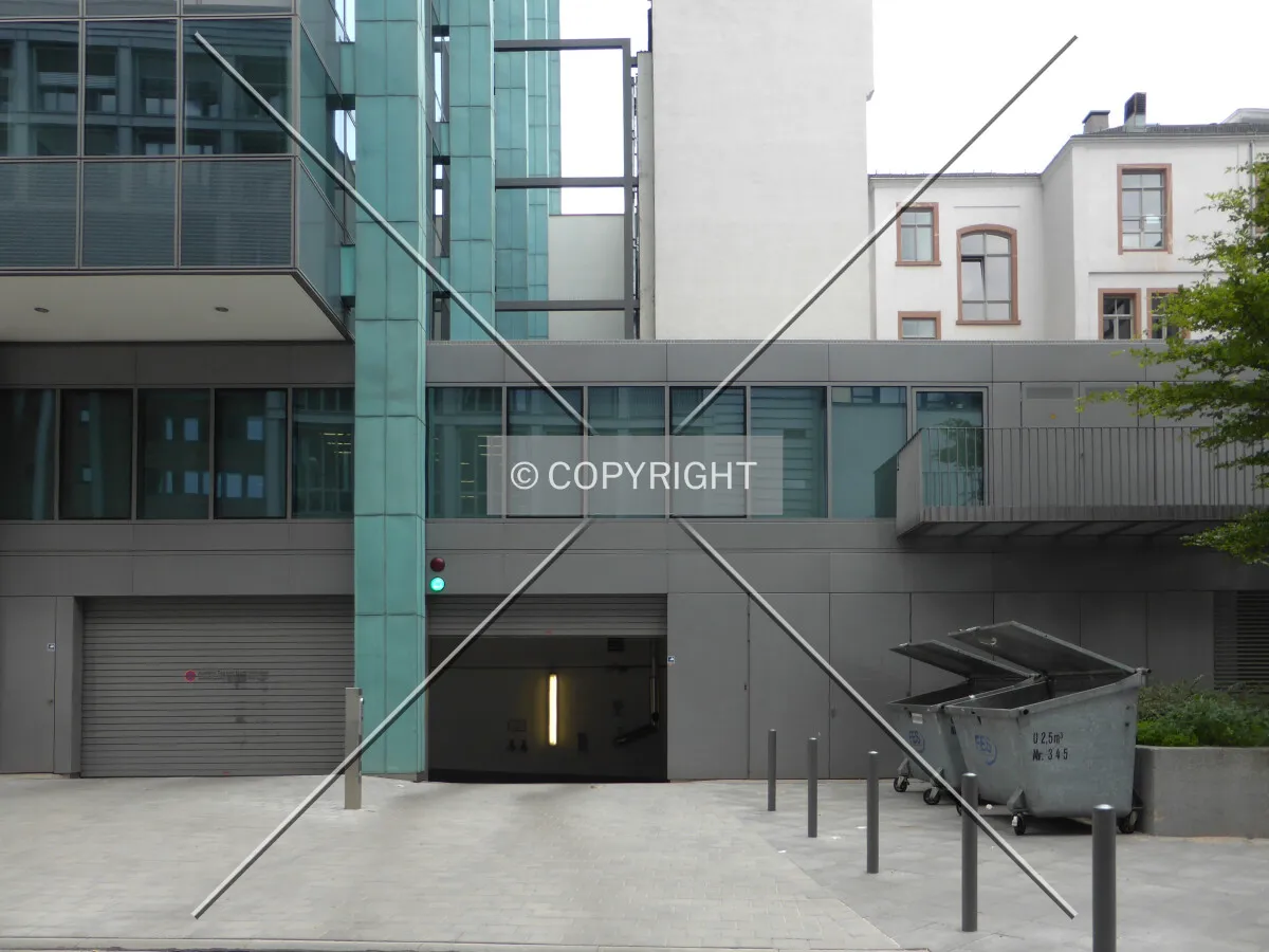 Entrance to underground car park