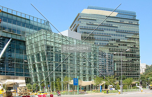 Office block and main entrance