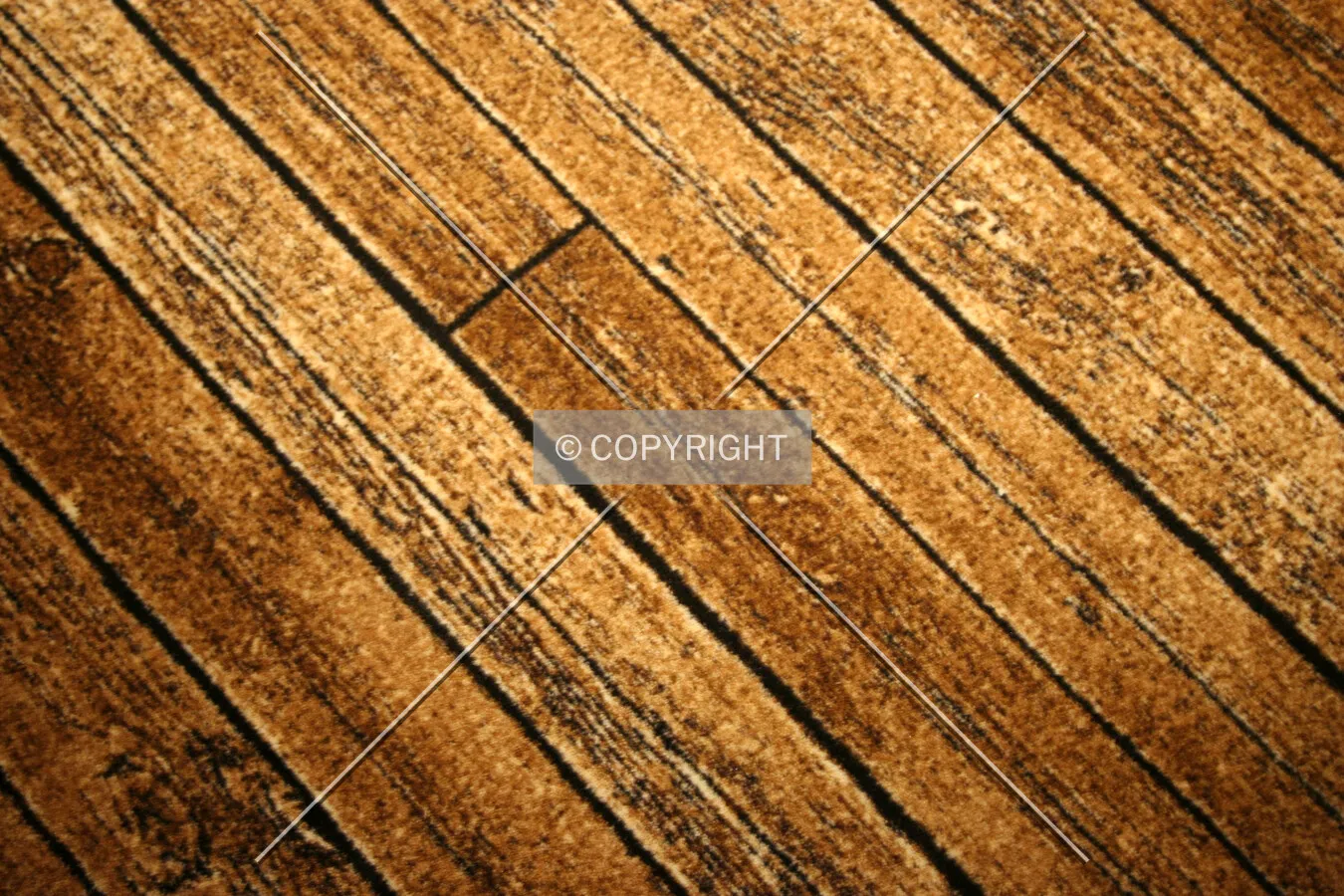 Carpet in the lobby camouflaged as wood