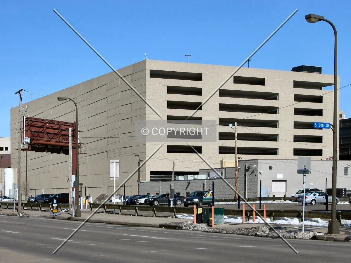 Distant view to the northeast from Portland Avenue/8th Street South