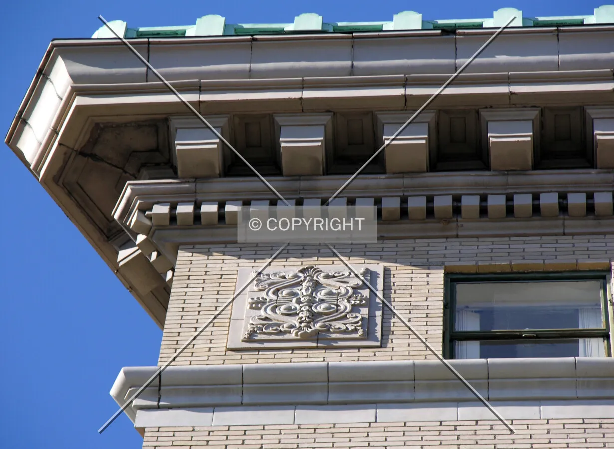 Detail of the southwest corner