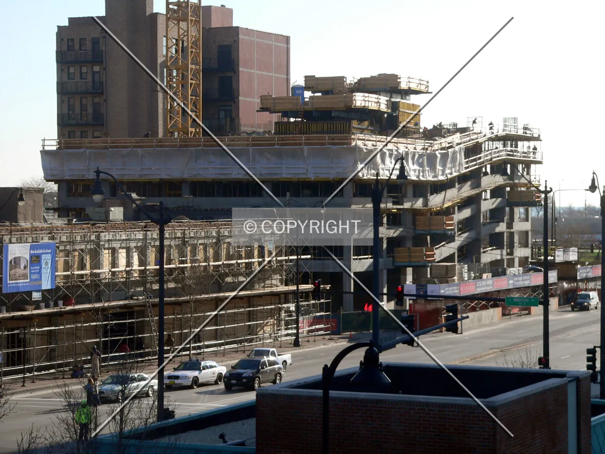 View to the northeast from the Green Line