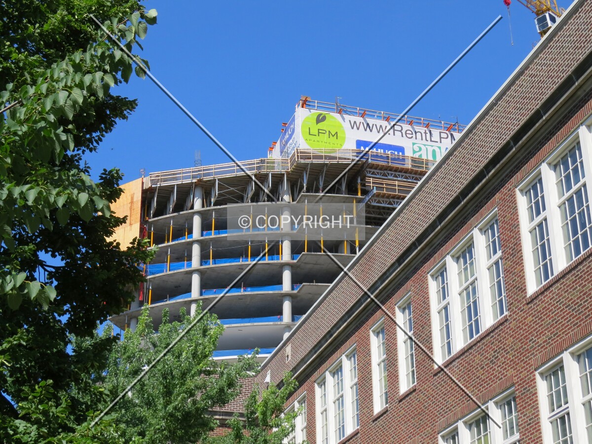 View to the northeast from Spruce Place