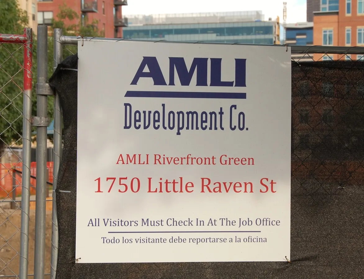 Construction signage