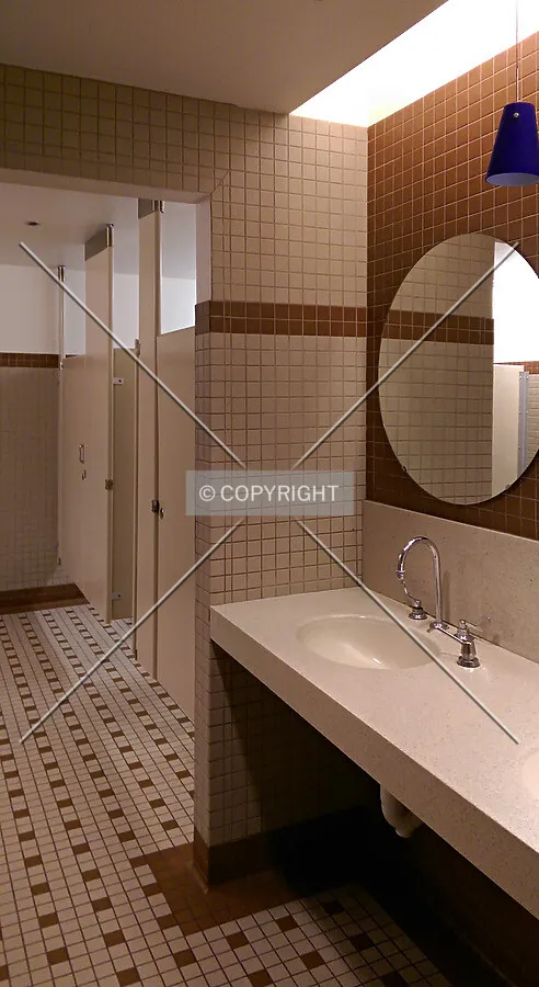 Men's restroom on the north end of the mall; January 7, 2015