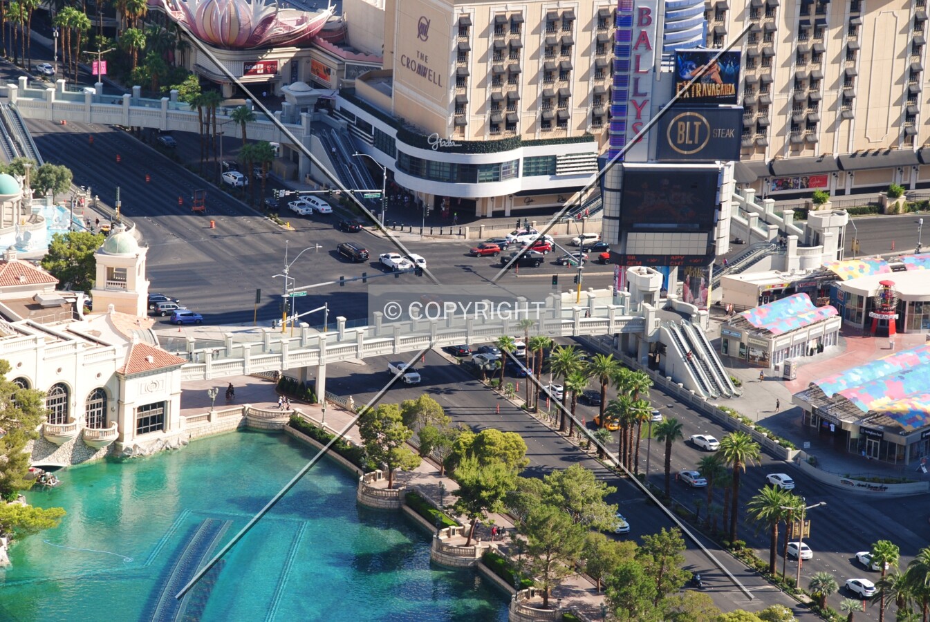 Pedestrian bridge over Las Vegas Boulevard