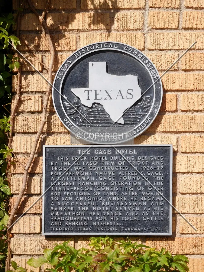 Landmark plaque at the main entrance
