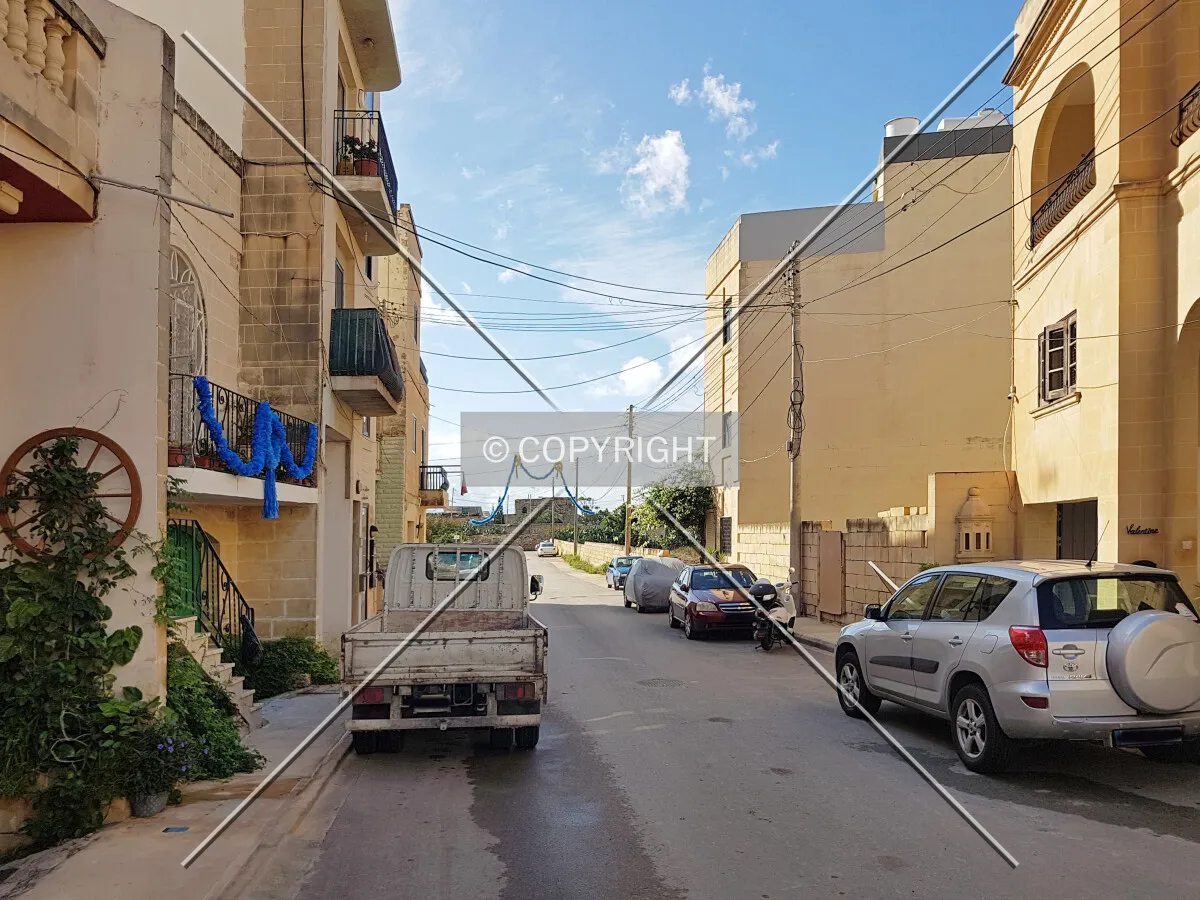 Street scene in Gudja, Malta