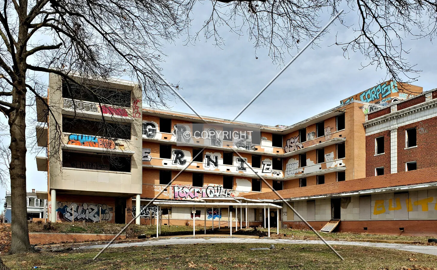 Southwest view; March 4, 2020