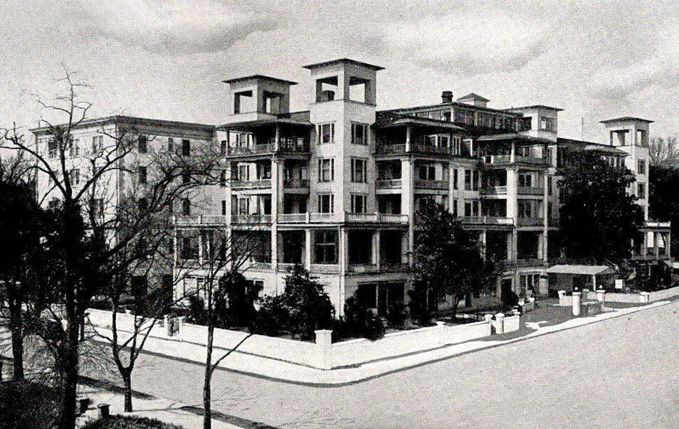 Vintage view from the northeast