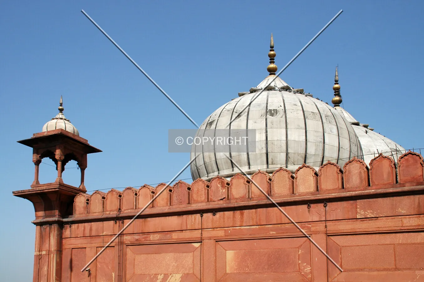 Top of the main mosque building