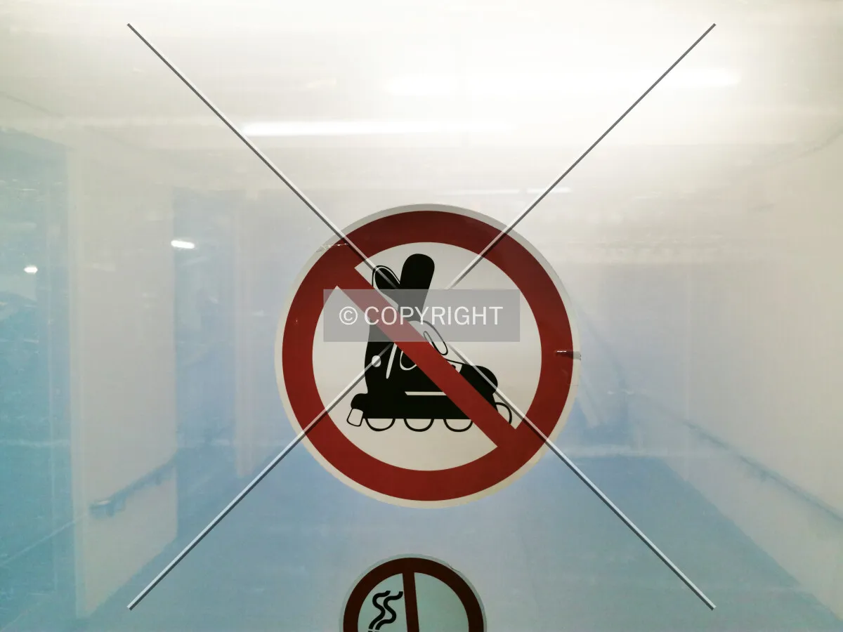Roller blading not allowed