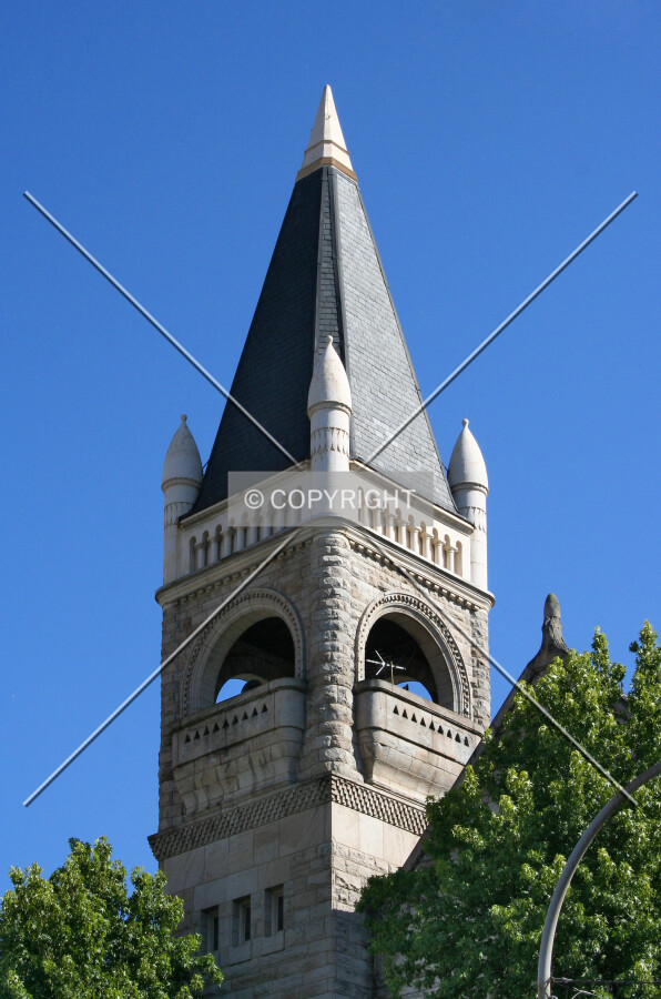 Looking up the tower