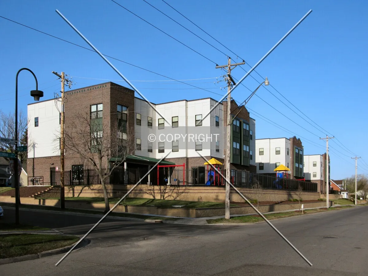 View to the west along Concordia Avenue