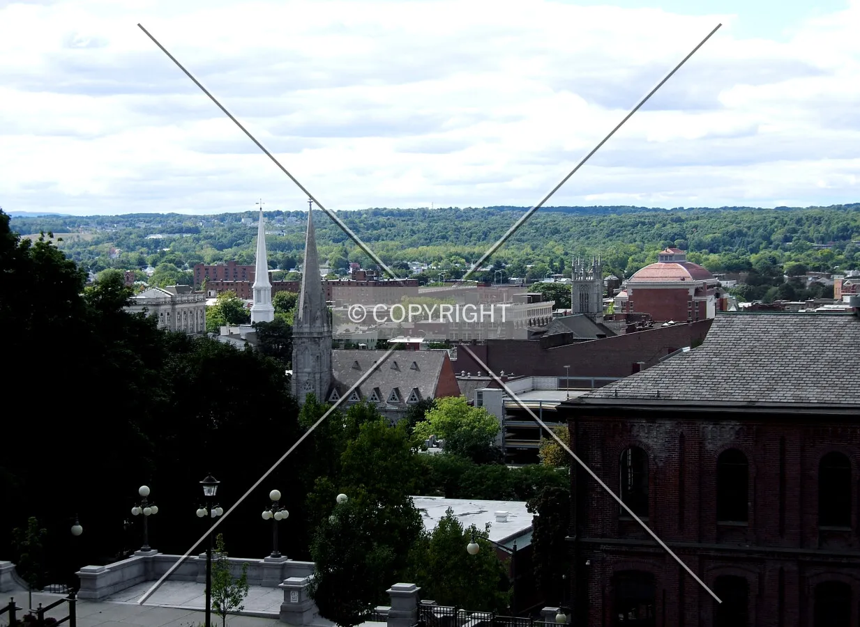 Downtown from the northeast