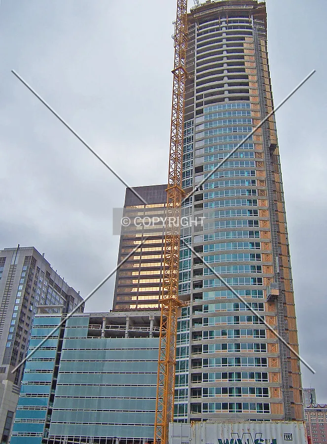 Looking up the east side from McClurg Court