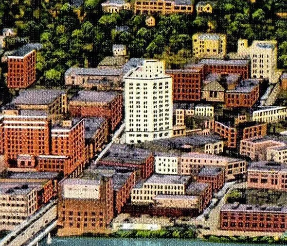 Vintage view from the southwest