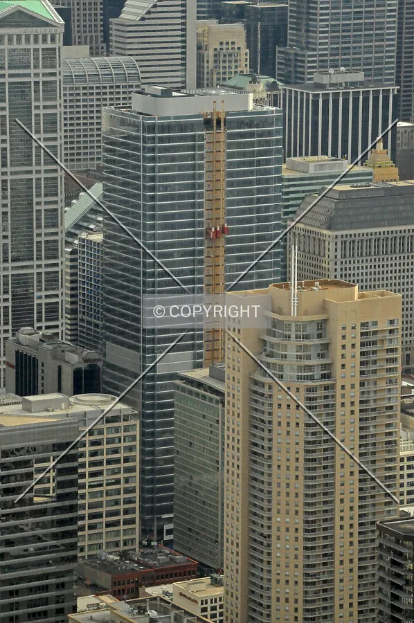 Looking southwest from the observatory at the John Hancock Center