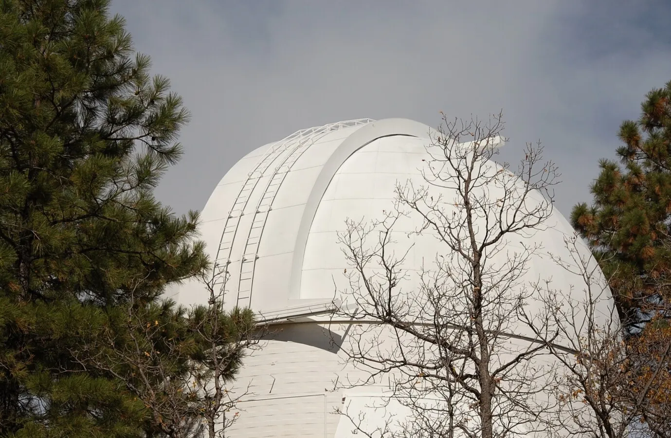 Looking north at the dome