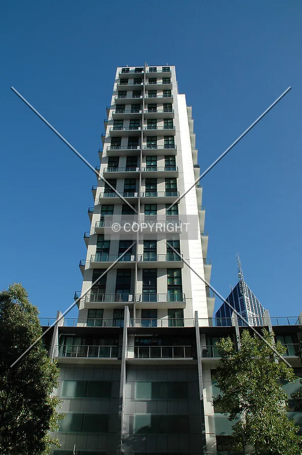 Looking up the north side