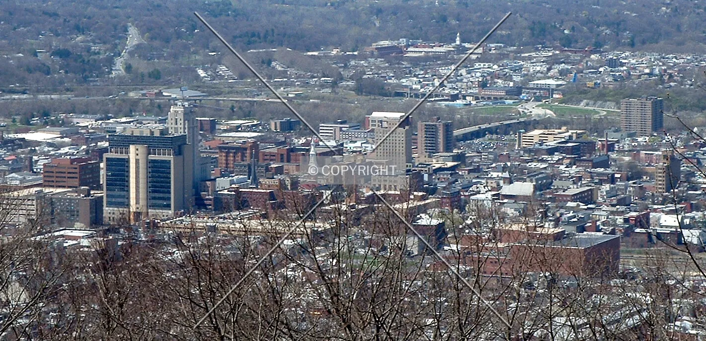 View from the northeast