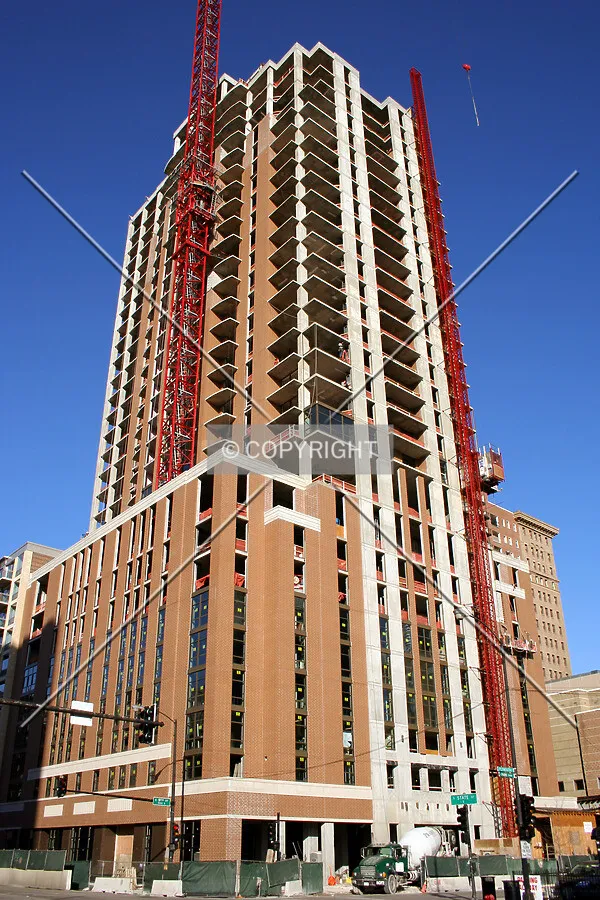 Looking up from the southwest