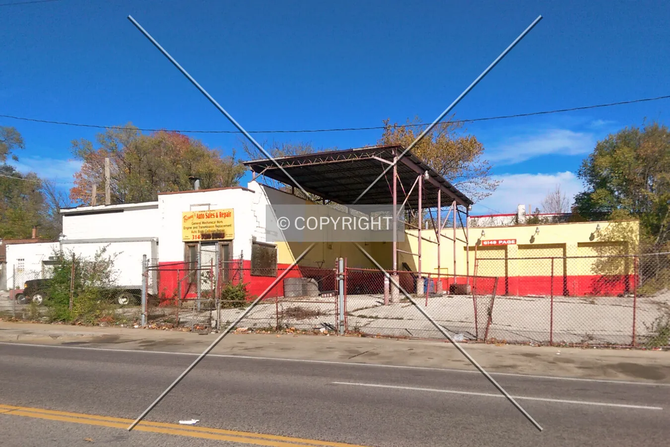 View from the south; October 28, 2016