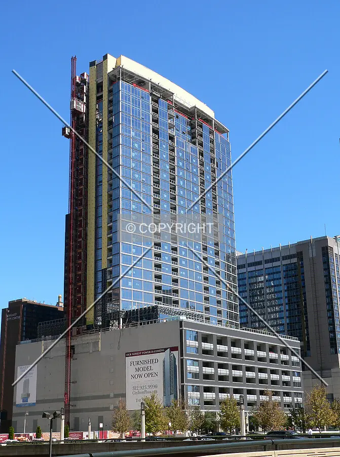 View to the northeast from Cityfront Plaza
