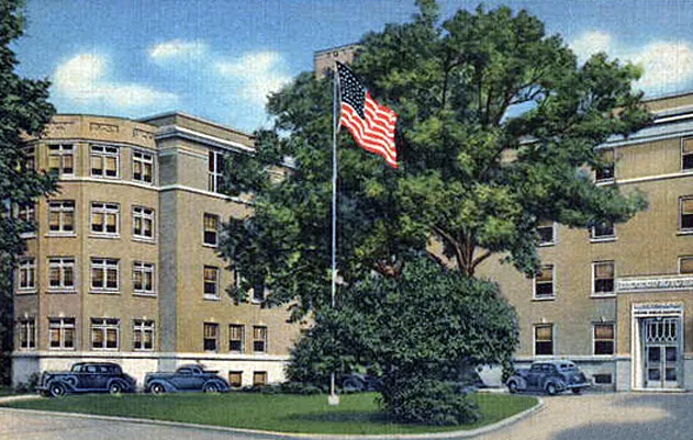 View from the southeast