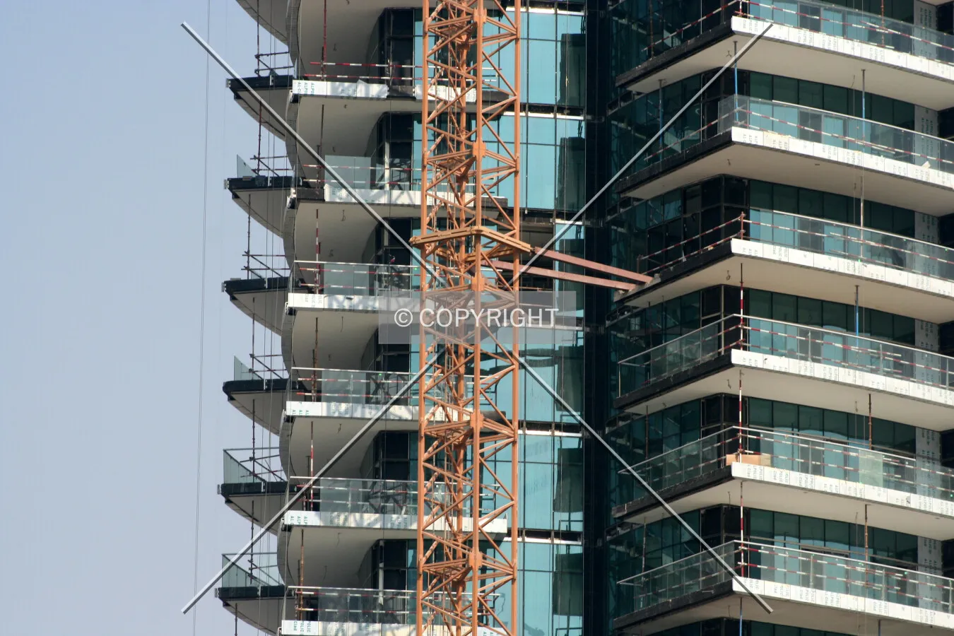 View of the crane bracket