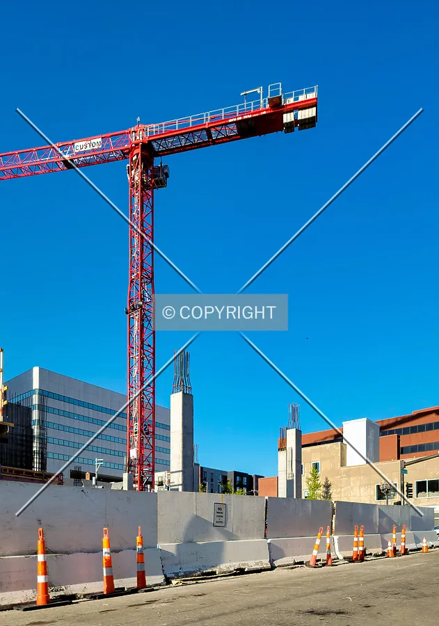 From the southwest during construction; April 30, 2021