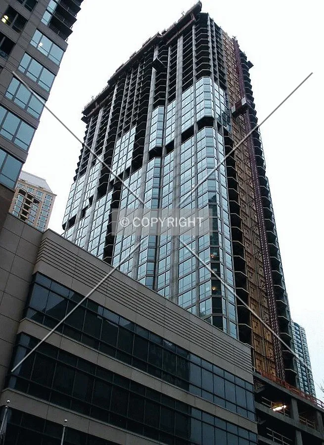 Looking up from the southwest