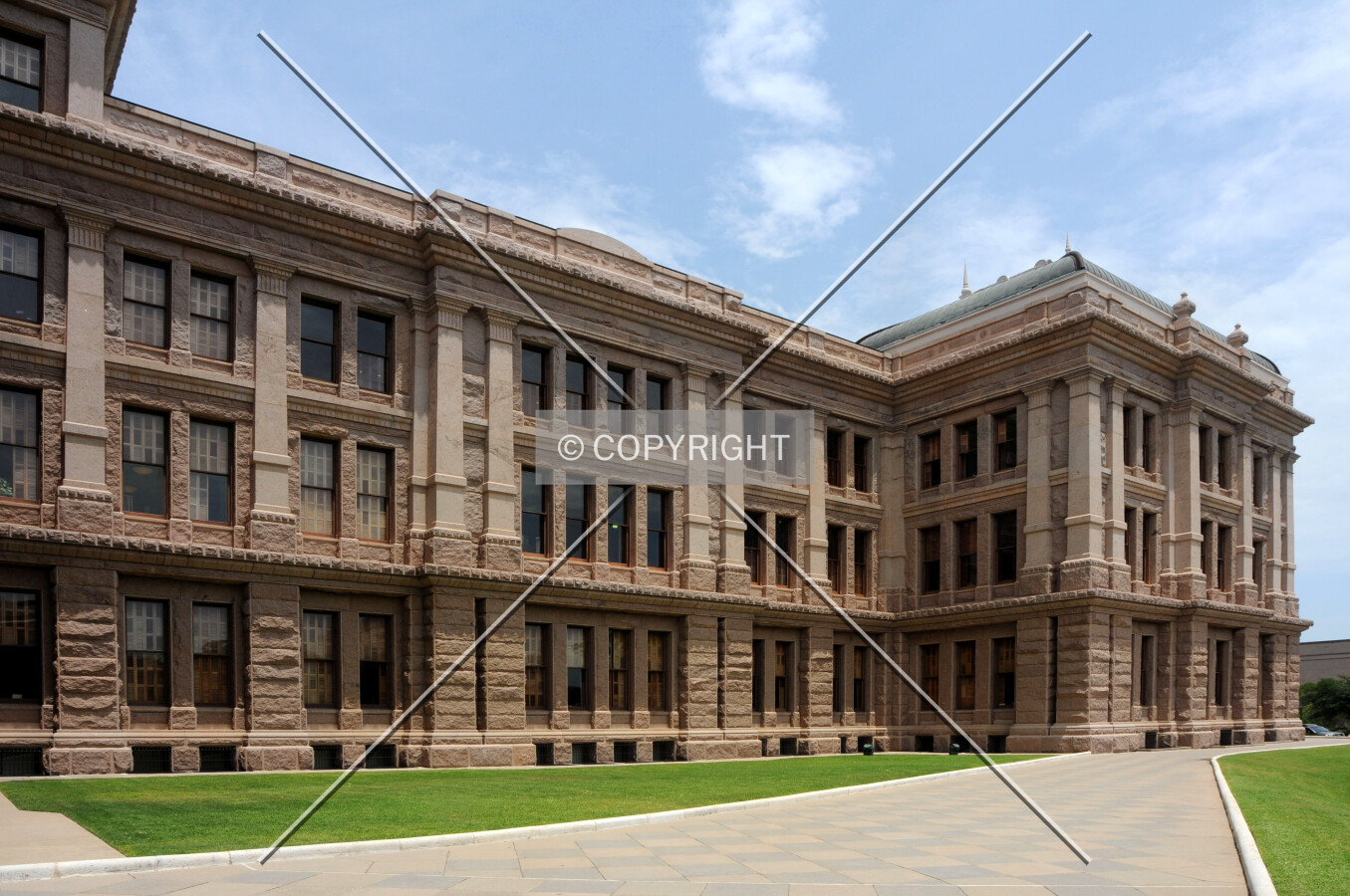 View of the east wing from the southwest