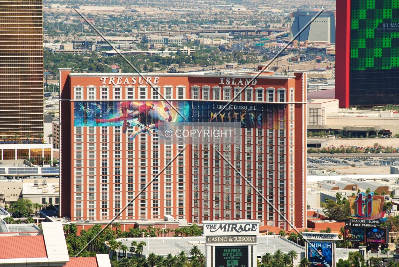 Distant view to the north
