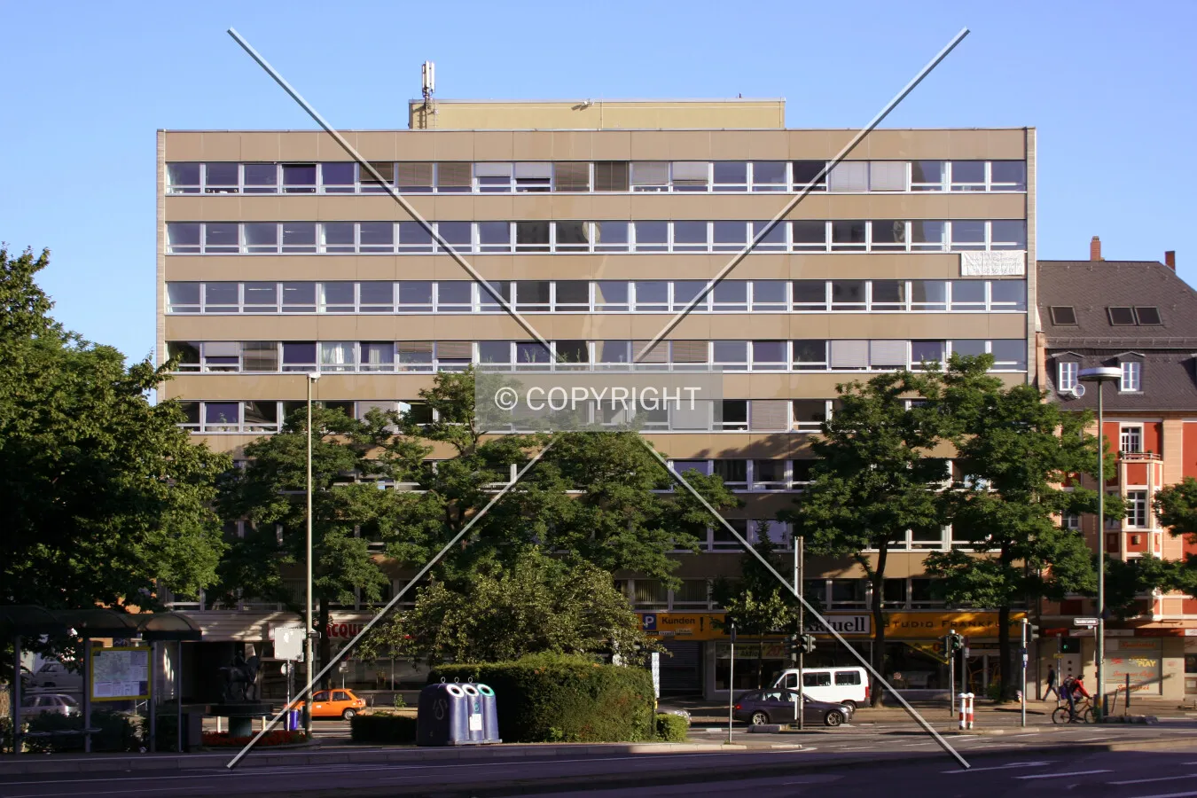 View from the southeast