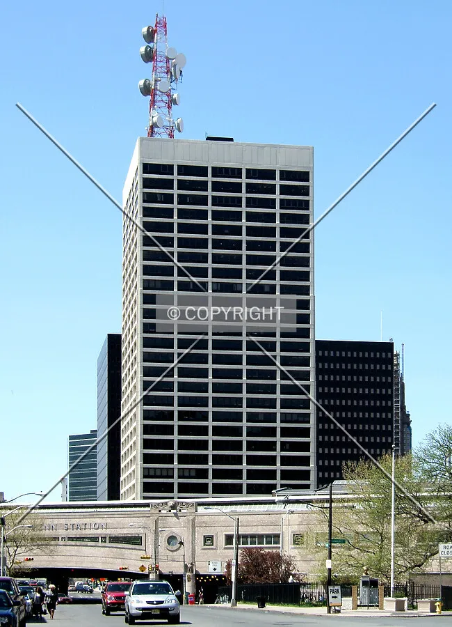 View from the southeast along Market Street