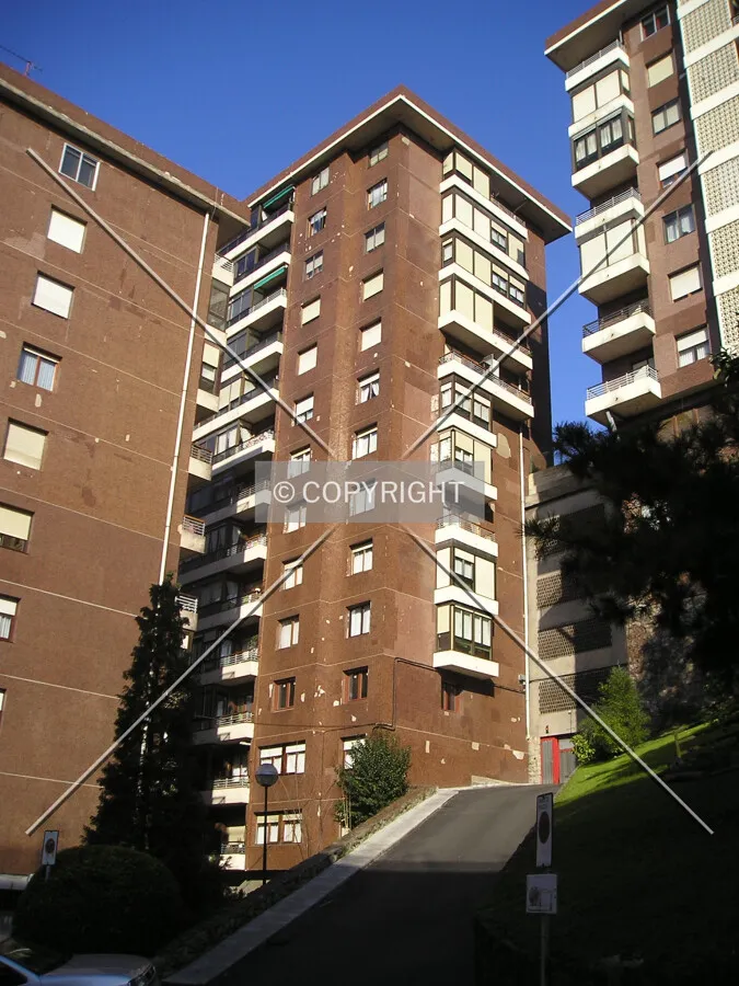 View between buildings