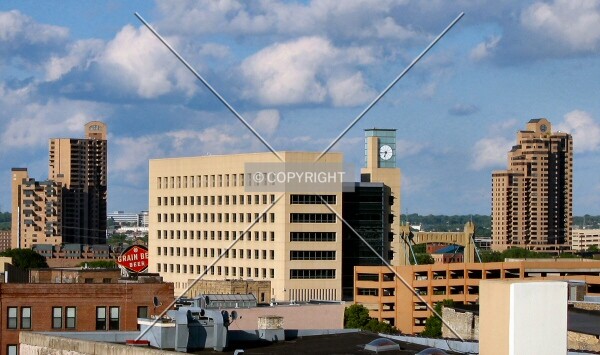 Distant view to the northeast, Riverplace towers in the distance