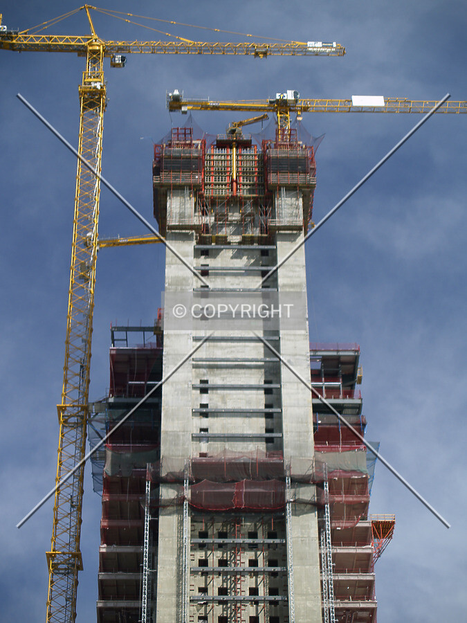 Top floors seen from the west