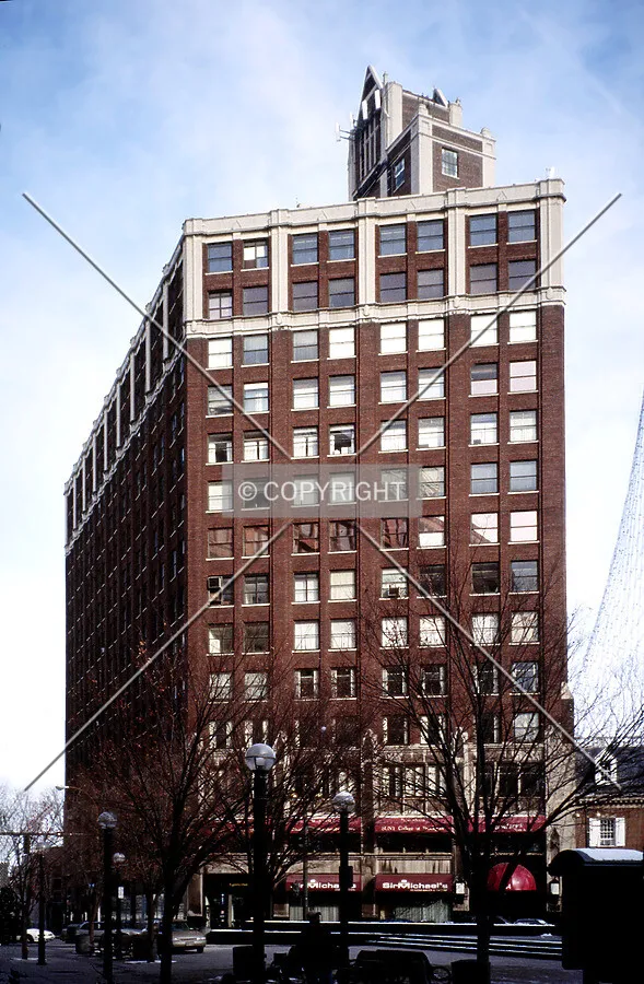 View from the southwest along Franklin Street