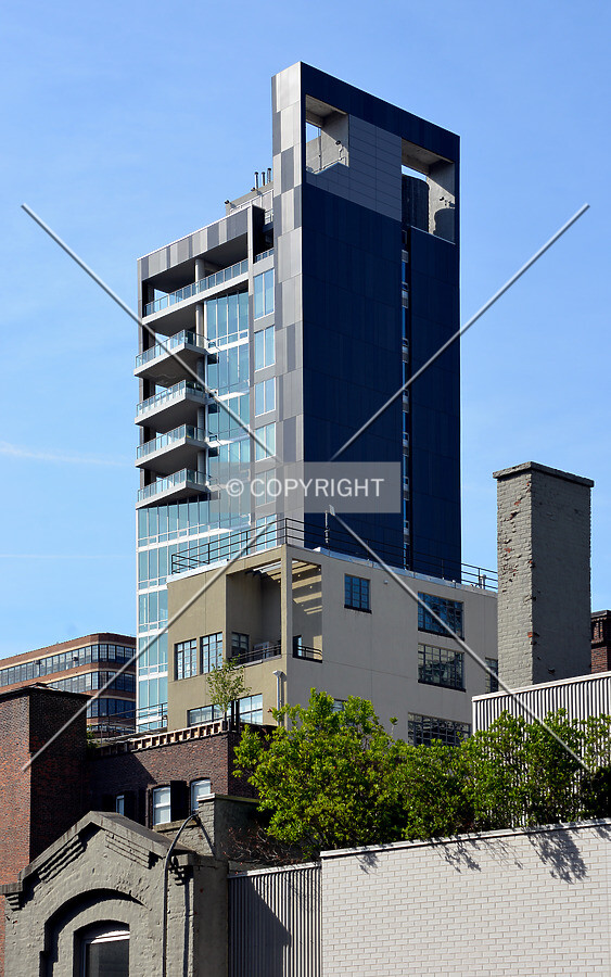 View from the southeast on the High Line