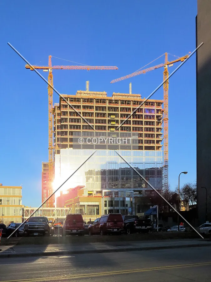View to the northwest from Marquette Avenue