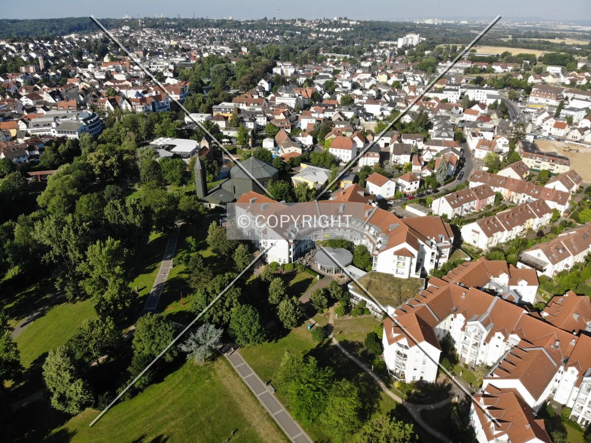View over Bad Vilbel, Hessen