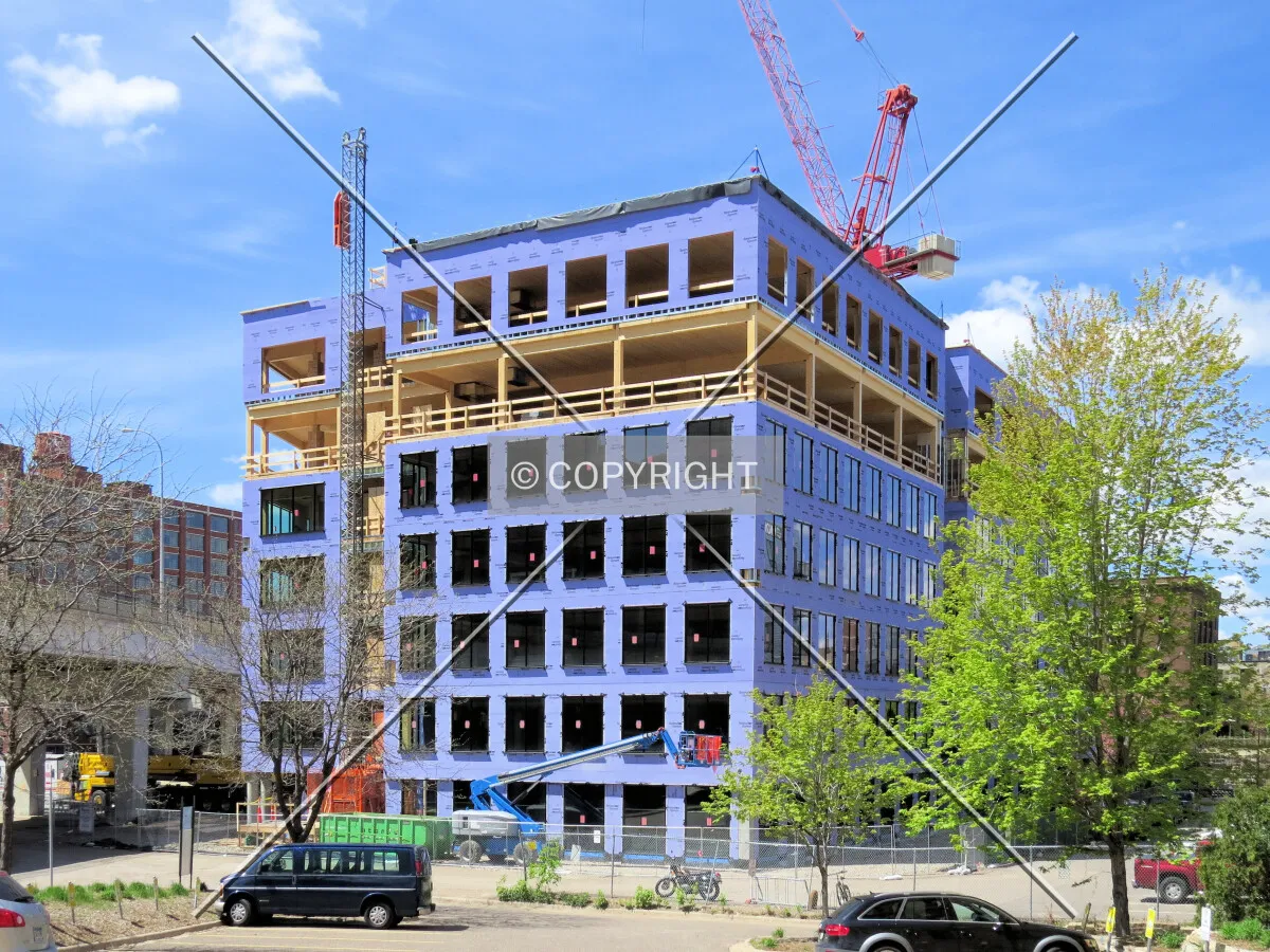 View to the west from 3rd Avenue North