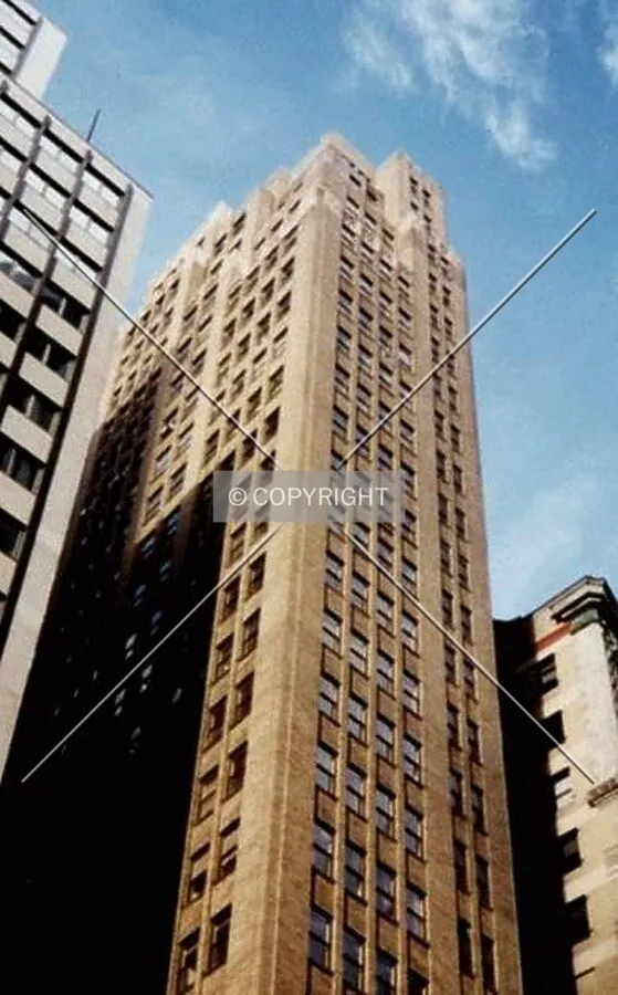 Looking up the south facade