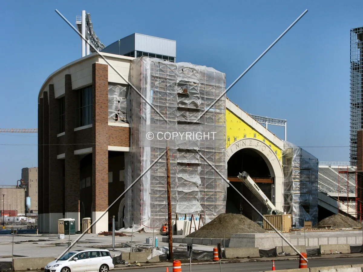 West end of the North Bowl, from Williams Arena